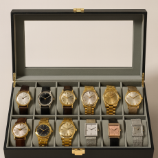 12 ساعة كلاسيكية بأشكال وألوان